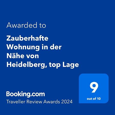 Zauberhafte Wohnung In Der Naehe Von Heidelberg, Top Lage Hirschhorn Kültér fotó